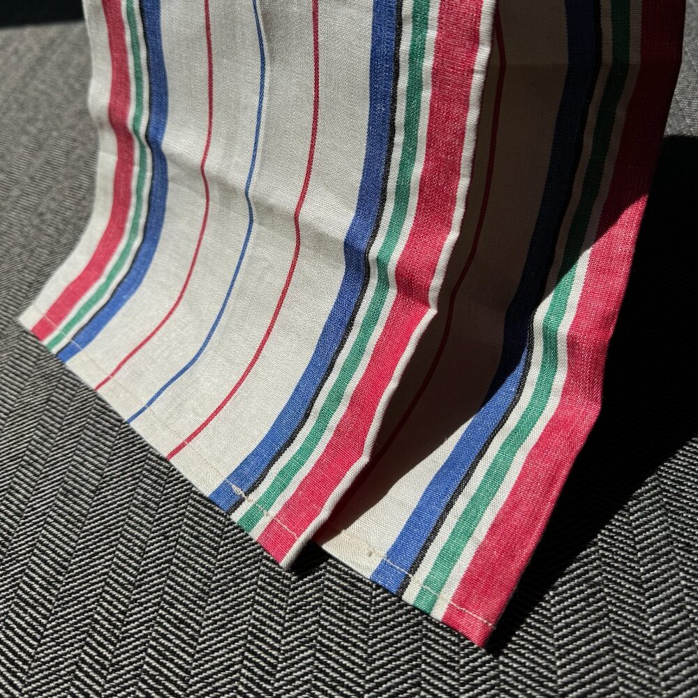 Striped Vintage Utility Kitchen Tea Towel - Picture 12 of 13
